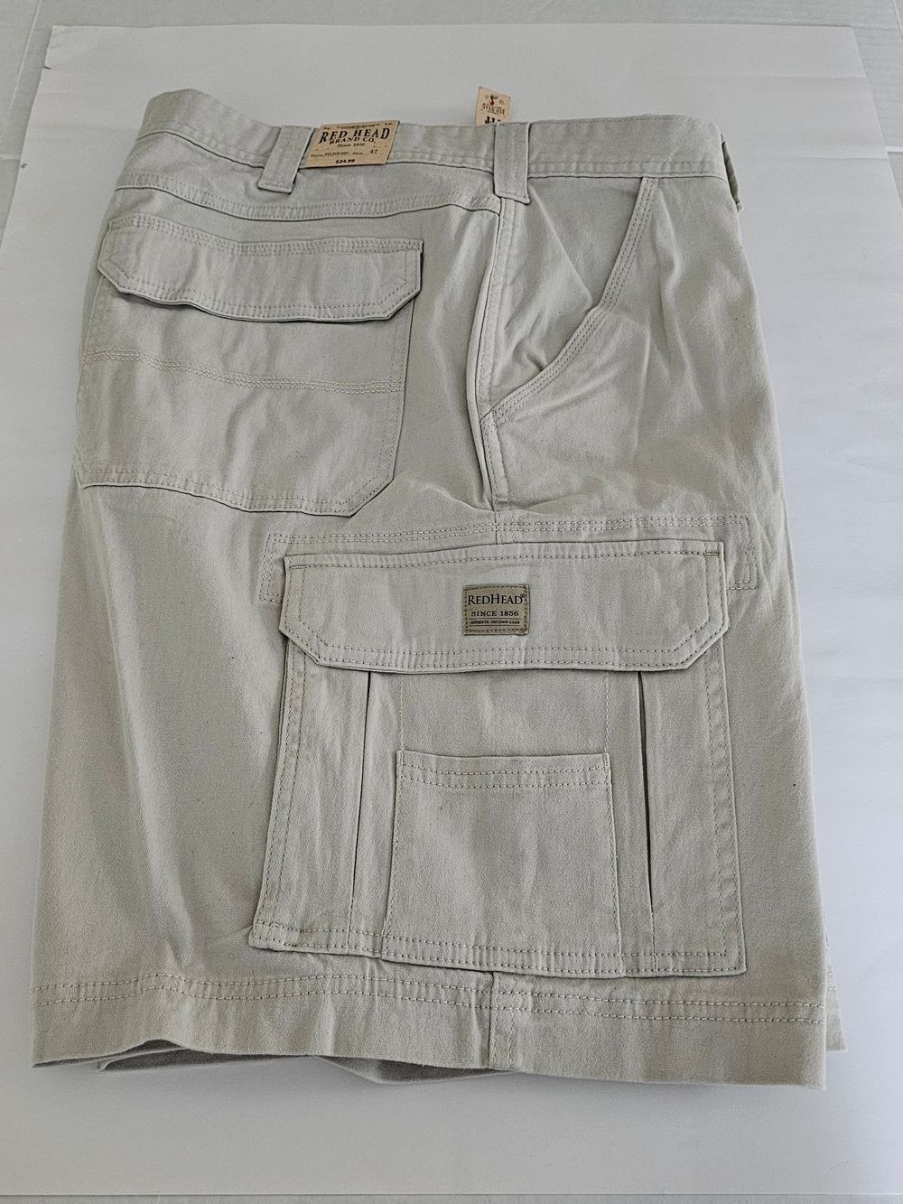 NWT RedHead Men's Beige Utility Cargo Shorts 42 Waist
